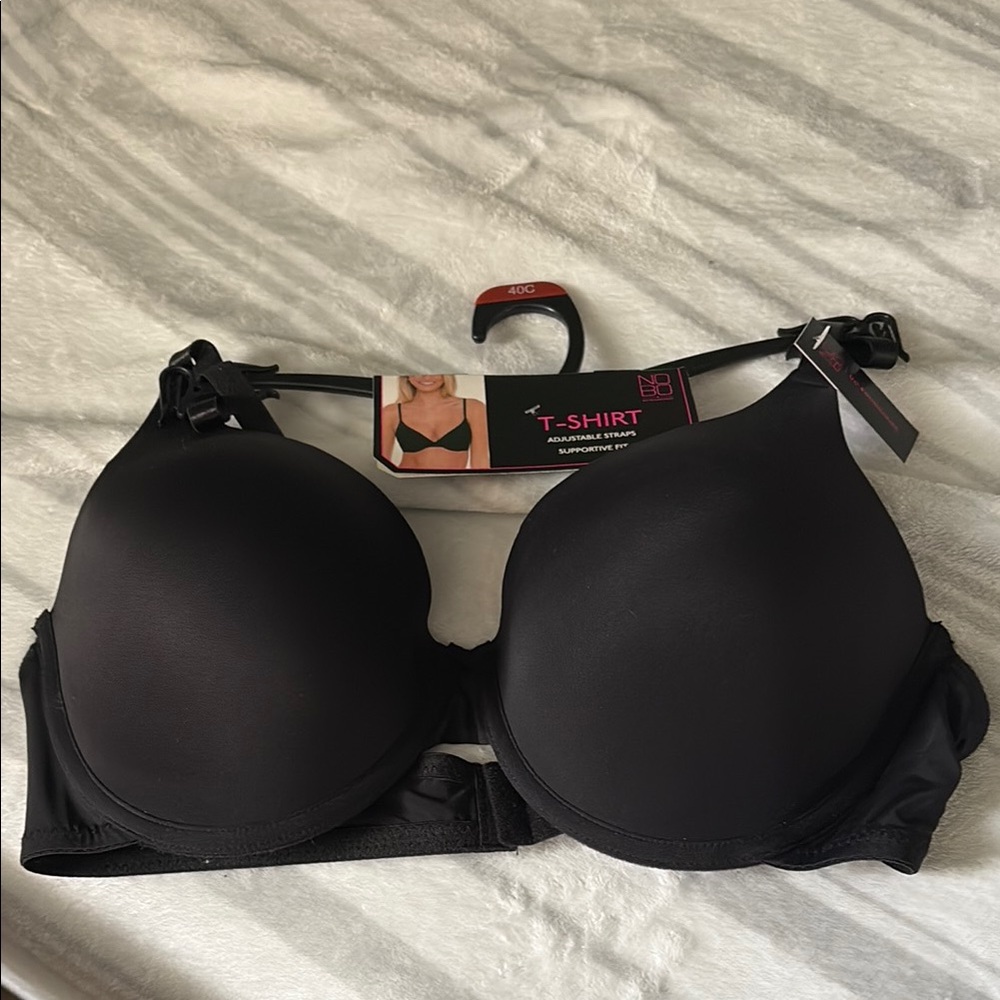 No Boundaries Black Padded Bra with Adjustable Straps